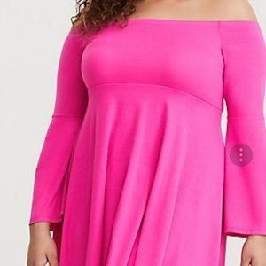 torrid hot pink dress